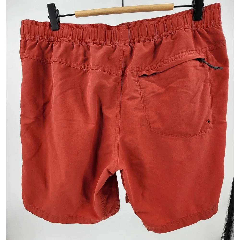 The North Face Mens Large Regular Fit Swim Trunks‎ Shorts Red Outdoor Beach Pool